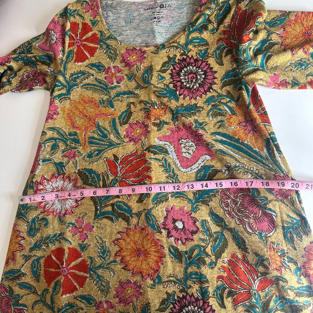 Natural Life NEW Lottie Maxi Dress Womens Small Floral Sweater Knit Boho Cozy - Picture 8 of 9